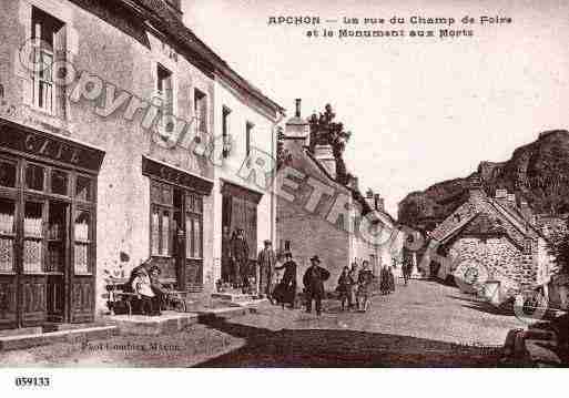 Ville de APCHON, carte postale ancienne