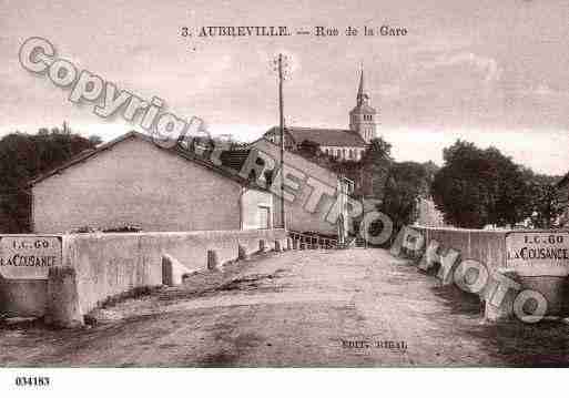 Ville de AUBREVILLE, carte postale ancienne