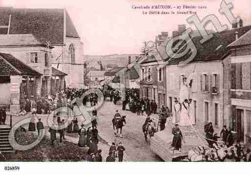 Ville de AUXON, carte postale ancienne