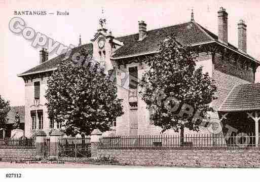 Ville de BANTANGES, carte postale ancienne