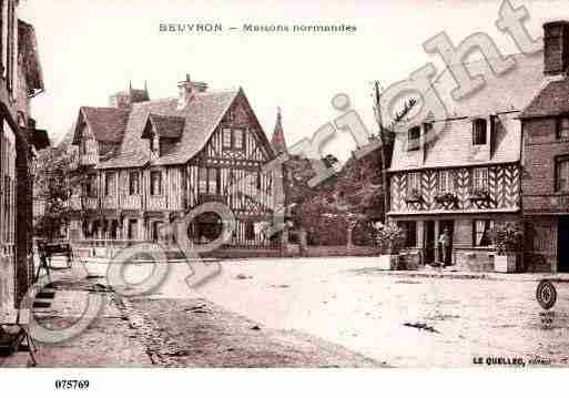 Ville de BEUVRONENAUGE, carte postale ancienne