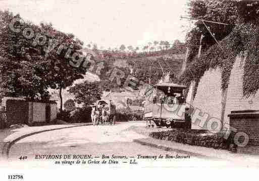 Ville de BONSECOURS, carte postale ancienne