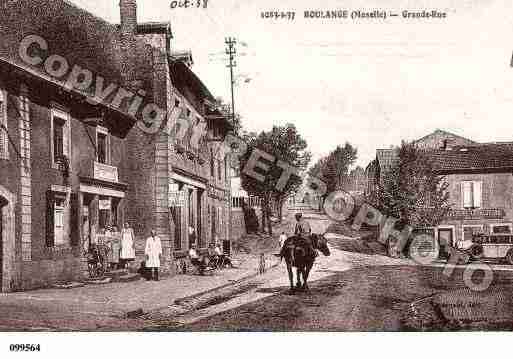 Ville de BOULANGE, carte postale ancienne