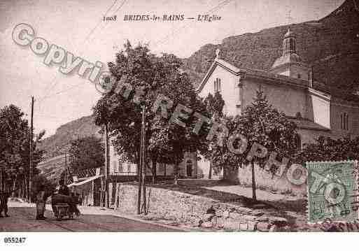 Ville de BRIDESLESBAINS, carte postale ancienne