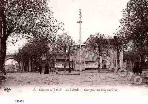 Ville de CALUIREETCUIRE, carte postale ancienne