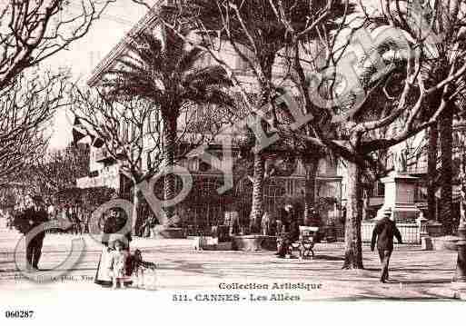 Ville de CANNES, carte postale ancienne