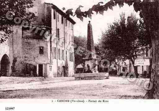 Ville de CAROMB, carte postale ancienne Ville de CAROMB, carte postale ancienne