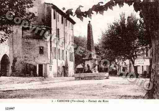 Ville de CAROMB, carte postale ancienne