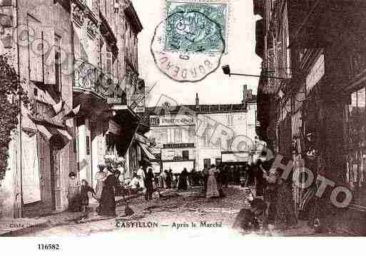 Ville de CASTILLONLABATAILLE, carte postale ancienne