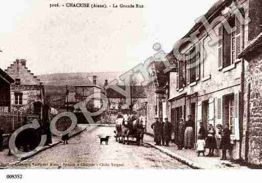 Ville de CHACRISE, carte postale ancienne