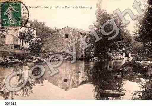 Ville de CHATEAUPONSAC, carte postale ancienne