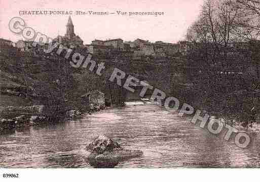 Ville de CHATEAUPONSAC, carte postale ancienne