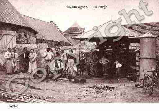 Ville de CHAVIGNON, carte postale ancienne