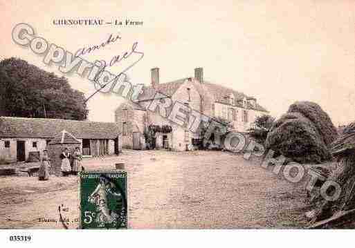 Ville de CHENOU, carte postale ancienne Ville de CHENOU, carte postale ancienne