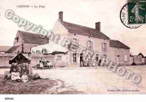 Ville de CHENOU, carte postale ancienne