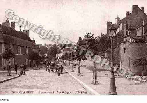 Ville de CLAMECY, carte postale ancienne