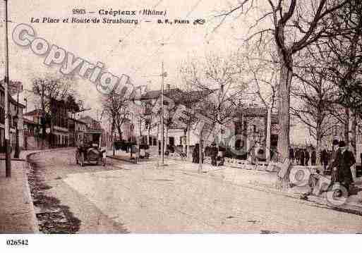 Ville de CREPIEUX, carte postale ancienne