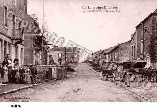 Ville de CRUSNES, carte postale ancienne