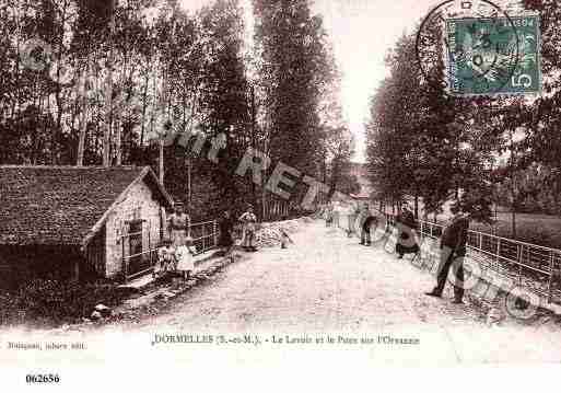 Ville de DORMELLES, carte postale ancienne