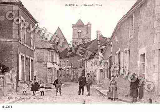 Ville de ETAISLASAUVIN, carte postale ancienne