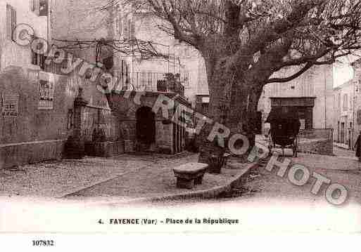 Ville de FAYENCE, carte postale ancienne