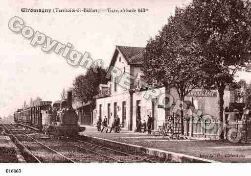 Ville de GIROMAGNY, carte postale ancienne