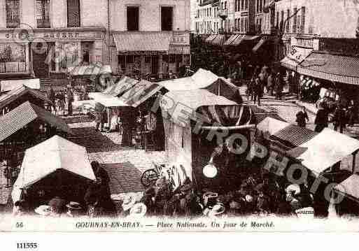 Ville de GOURNAYENBRAY, carte postale ancienne