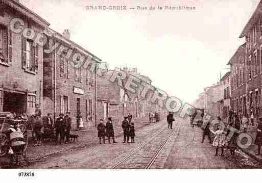 Ville de GRANDCROIX(LA), carte postale ancienne