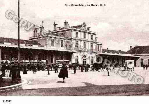 Ville de GRENOBLE, carte postale ancienne