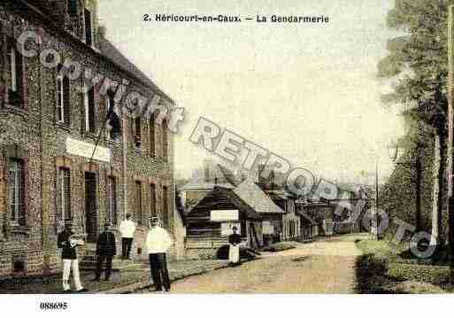 Ville de HERICOURTENCAUX, carte postale ancienne