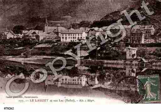 Ville de LAUZETUBAYE(LE), carte postale ancienne