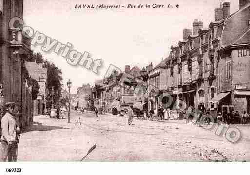 Ville de LAVAL, carte postale ancienne