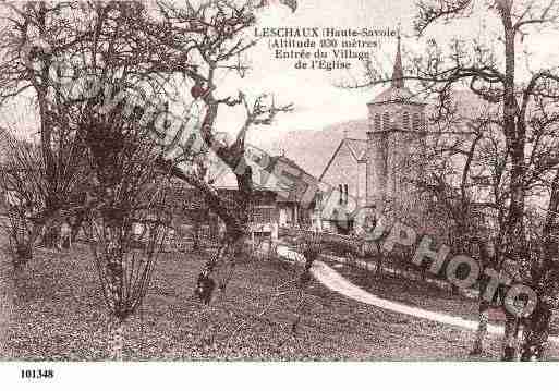 Ville de LESCHAUX, carte postale ancienne