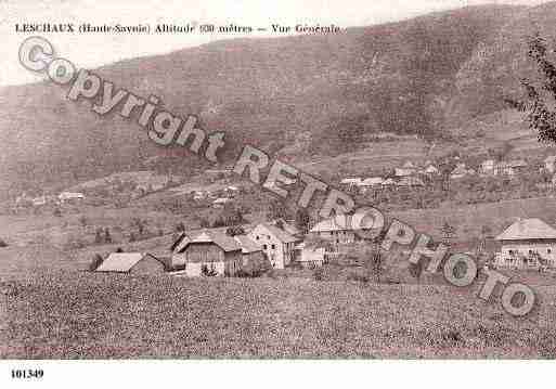 Ville de LESCHAUX, carte postale ancienne