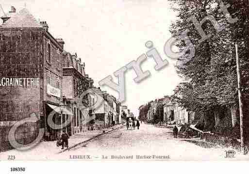 Ville de LISIEUX, carte postale ancienne