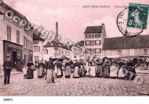 Ville de LIZYSUROURCQ, carte postale ancienne