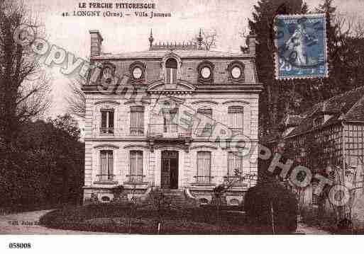 Ville de LONGNYAUPERCHE, carte postale ancienne