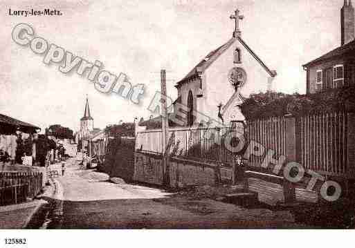 Ville de LORRYLESMETZ, carte postale ancienne