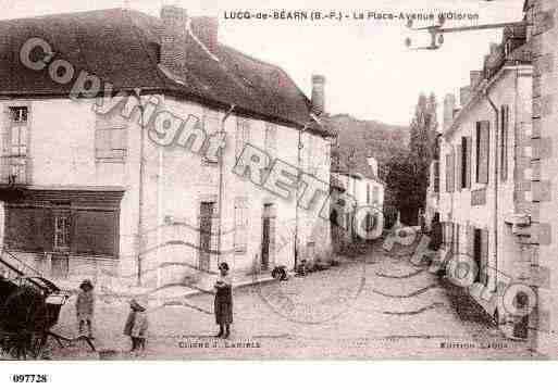 Ville de LUCQDEBEARN, carte postale ancienne