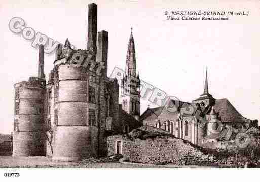 Ville de MARTIGNEBRIAND, carte postale ancienne