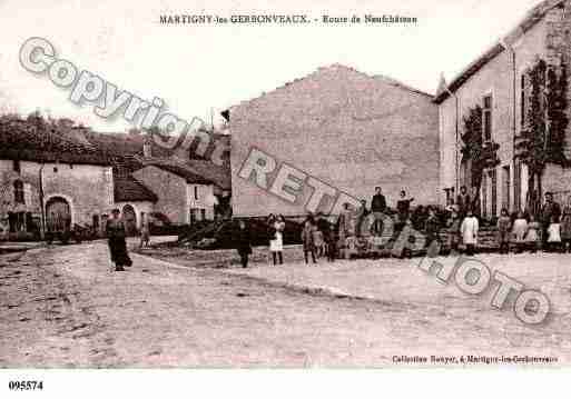 Ville de MARTIGNYLESGERBONVAUX, carte postale ancienne