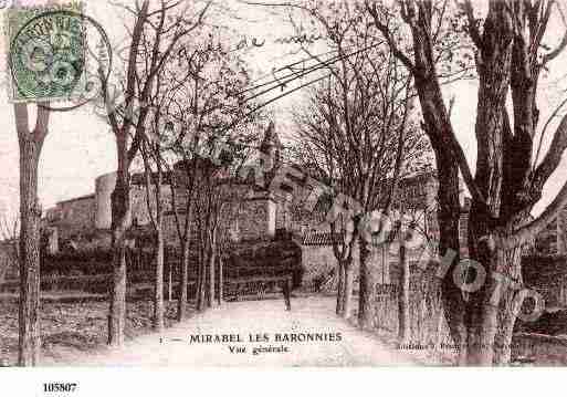 Ville de MIRABELAUXBARONNIES, carte postale ancienne