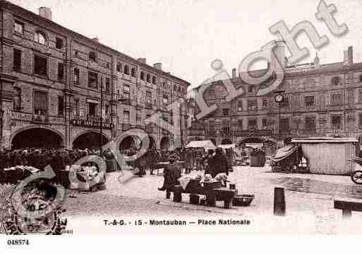 Ville de MONTAUBAN, carte postale ancienne