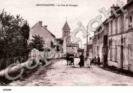 Ville de MONTCHAUVET, carte postale ancienne