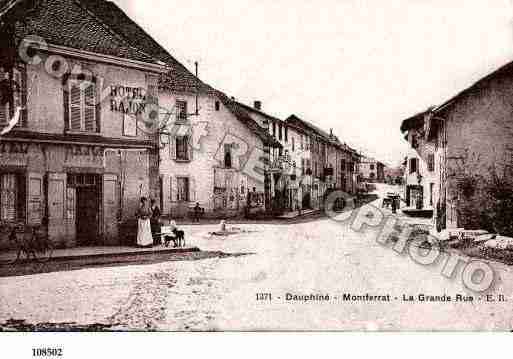 Ville de MONTFERRAT, carte postale ancienne