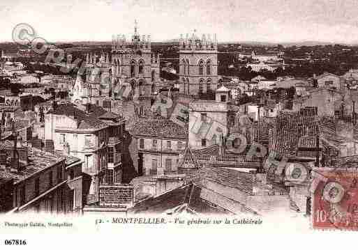 Ville de MONTPELLIER, carte postale ancienne