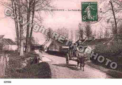 Ville de MOUROUX, carte postale ancienne