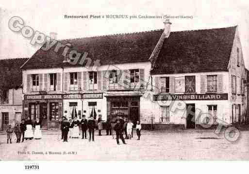 Ville de MOUROUX, carte postale ancienne
