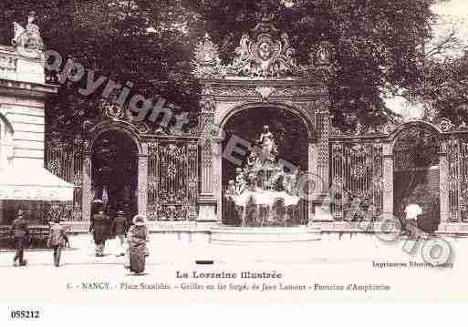 Ville de NANCY, carte postale ancienne