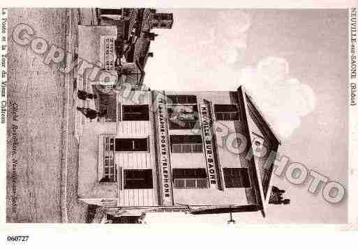 Ville de NEUVILLESURSAONE, carte postale ancienne